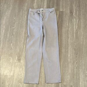 Light Gray Straight-Leg Jeans from Aritzia